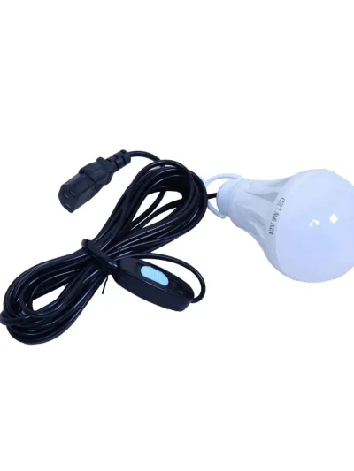 DC LED bulb with switch