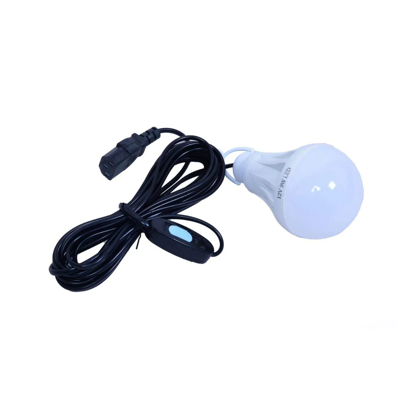 DC LED bulb with switch